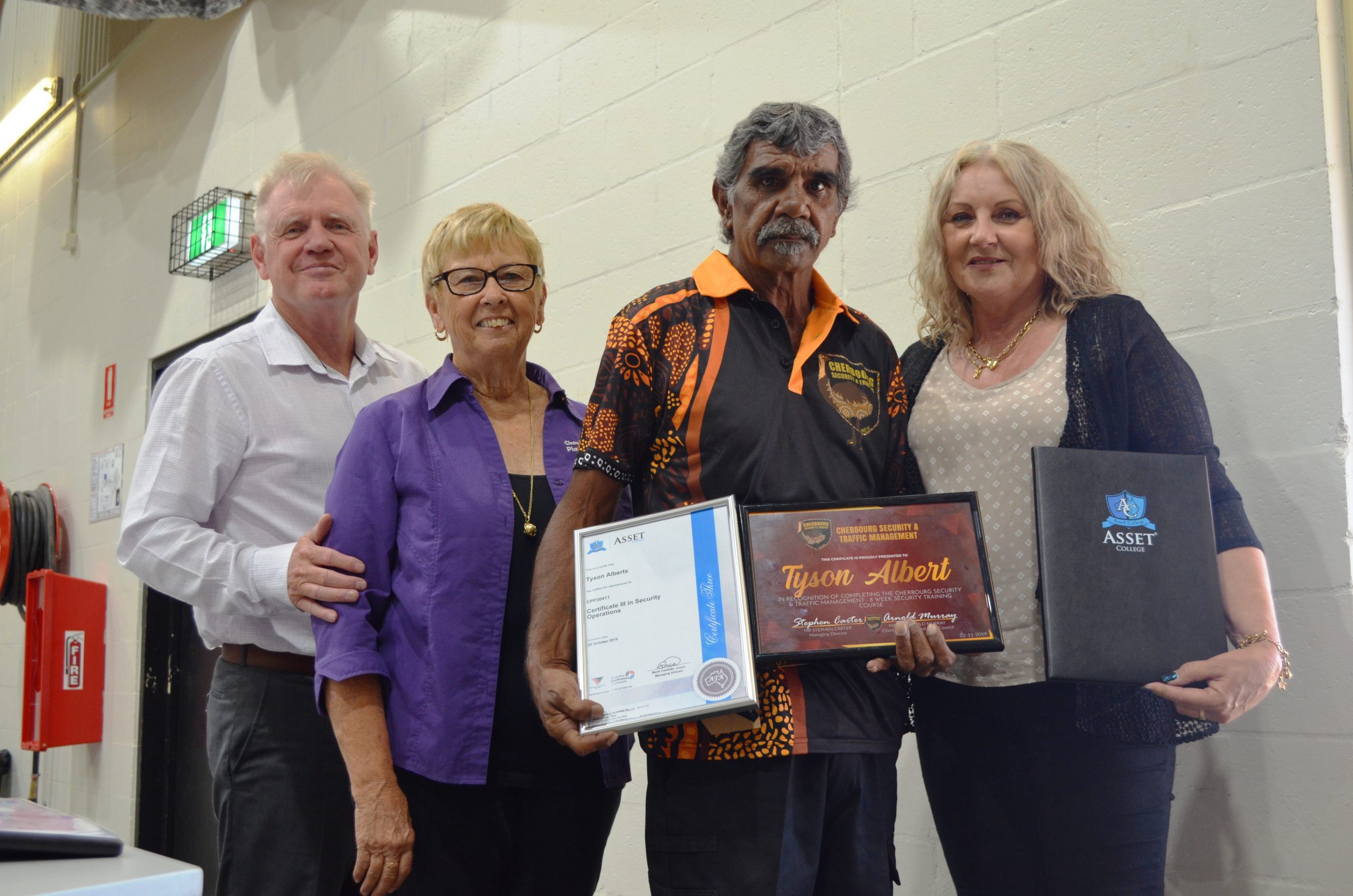 New Cherbourg Security crew graduation ceremony - Cherbourg