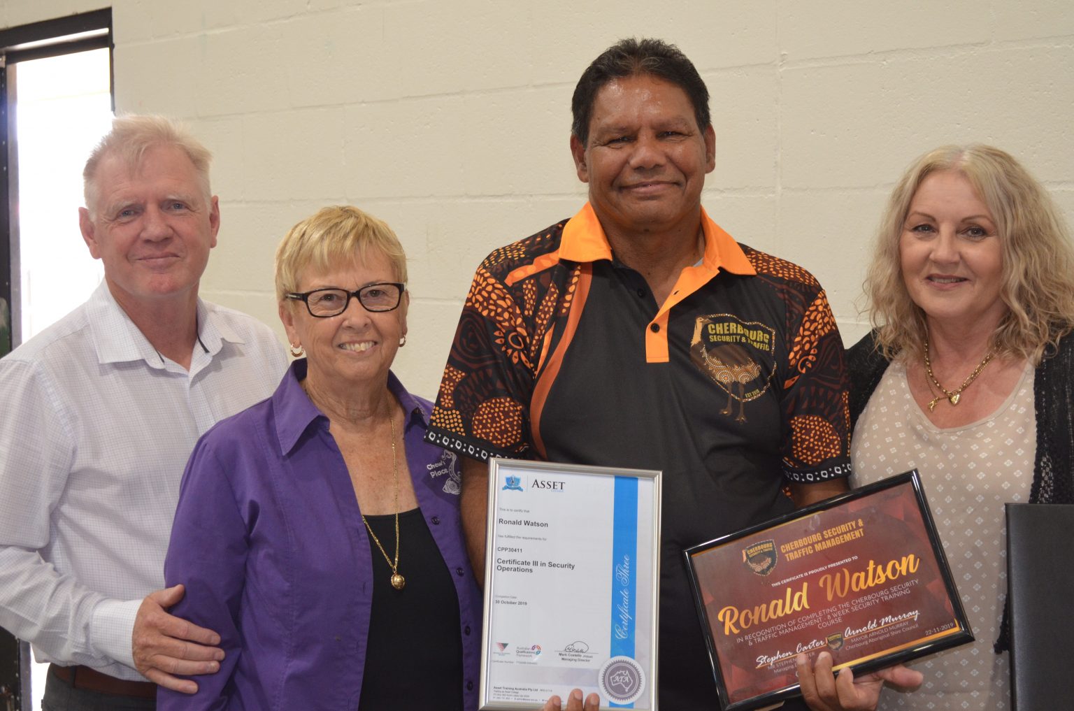 New Cherbourg Security crew graduation ceremony - Cherbourg